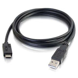 Legrand C2G 28870 | 3ft USB 2.0 USB-C to USB-A Cable M/M - Black