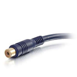 Legrand C2G 29122 | 6in Velocity Two RCA Stereo Male to One RCA Mono Female Y-Cable