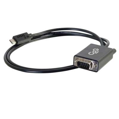 Legrand C2G 29470 | 3ft USB 2.0 USB-C to DB9 Serial RS232 Adapter Cable