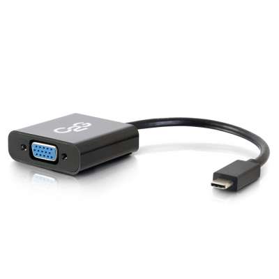 Legrand C2G 29471 | USB-C to VGA Video Adapter Converter - Black
