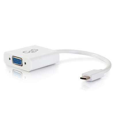 Legrand C2G 29472 | USB-C to VGA Video Adapter Converter - White
