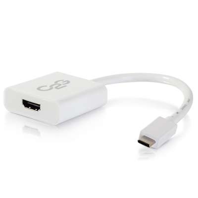 Legrand C2G 29475 | USB-C to HDMI Audio/Video Adapter Converter - 4K 30Hz - White