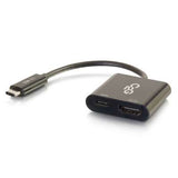 Legrand C2G 29531 | USB-C To HDMI Audio/Video Multiport Adapter with Power Delivery up to 60W - 4K 30Hz - Black