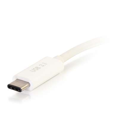 Legrand C2G 29534 | USB-C to VGA Video Multiport Adapter with Power Delivery up to 60W - White