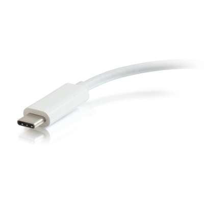 Legrand C2G 29748 | USB-C to Ethernet Multiport Adapter with PXE Boot and Power Delivery up to 60W - White
