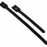 Legrand C2G 29850 | 8in Screw-mountable Hook-and-Loop Cable Tie Multipack (10 pack) (TAA Compliant)