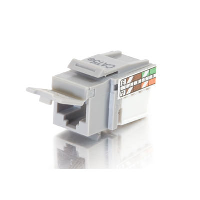 Legrand C2G 35202 | 90?Cat5E RJ45 UTP Keystone Jack - Gray