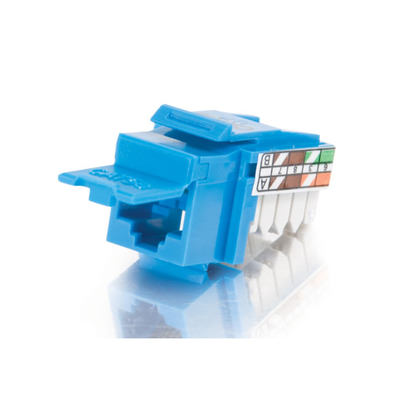 Legrand C2G 35206 | 90?Cat5E RJ45 UTP Keystone Jack - Blue