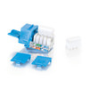 Legrand C2G 35206 | 90?Cat5E RJ45 UTP Keystone Jack - Blue