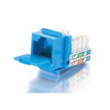 Legrand C2G 35206 | 90?Cat5E RJ45 UTP Keystone Jack - Blue