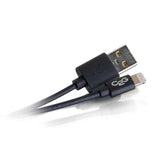Legrand C2G 35499 | 3.3ft (1m) USB A Male to Lightning Male Sync and Charging Cable - Black