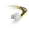 Legrand C2G 35522 | 10in One 6-pin PCI Express to Two 4-pin Molex Power Adapter Cable