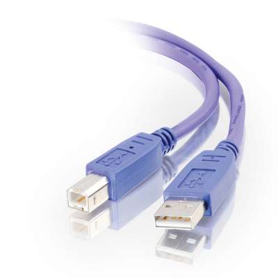 Legrand C2G 35671 | 2m USB 2.0 A/B Cable - Purple (6.6ft)