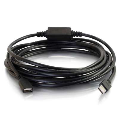 Legrand C2G 39010 | 16ft USB A Male to Female Active Extension Cable - Plenum, CMP-Rated