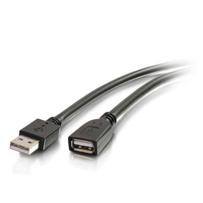 Legrand C2G 39010 | 16ft USB A Male to Female Active Extension Cable - Plenum, CMP-Rated