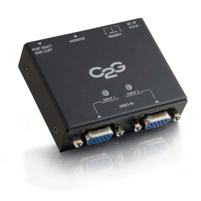 Legrand C2G 39900 | 2-Port VGA Auto Switch (TAA Compliant)