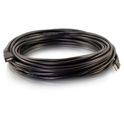 Legrand C2G 39935 | 50ft USB-A Male to Female Active Extension Cable - Plenum, CMP-Rated