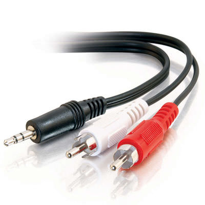 Legrand C2G 39943 | 12ft Value Series One 3.5mm Stereo Male To Two RCA Stereo Male Y-Cable