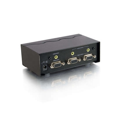 Legrand C2G 39967 | 2-Port UXGA Monitor Splitter/Extender with 3.5mm Audio (Female Input)