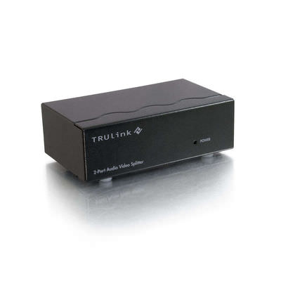 Legrand C2G 39967 | 2-Port UXGA Monitor Splitter/Extender with 3.5mm Audio (Female Input)
