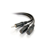 Legrand C2G 40427 | 6ft One 3.5mm Stereo Male to Two 3.5mm Stereo Female Y-Cable