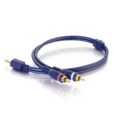 Legrand C2G 40614 | 6ft Velocity One 3.5mm Stereo Male to Two RCA Stereo Male Y-Cable