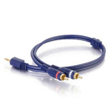 Legrand C2G 40614 | 6ft Velocity One 3.5mm Stereo Male to Two RCA Stereo Male Y-Cable