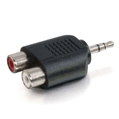 Legrand C2G 40645 | 3.5mm Stereo Male to Dual RCA Female Audio Adapter (TAA Compliant)