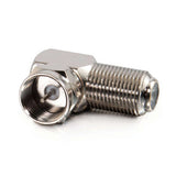 Legrand C2G 40669 | Right Angle F-Type M/F Adapter Multipack (10 pack) (TAA Compliant)