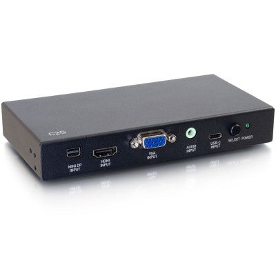 Legrand C2G 40850 | HDMI, USB-C, Mini Display Port, and VGA to HDMI Adapter Converter Switch - 4K 60Hz