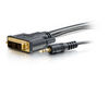 Legrand C2G 41240 | 6ft Pro Series Single Link DVI-D + 3.5mm A/V Cable M/M - In-Wall CL2-Rated