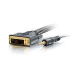 Legrand C2G 41240 | 6ft Pro Series Single Link DVI-D + 3.5mm A/V Cable M/M - In-Wall CL2-Rated