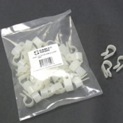 Legrand C2G 43049 | 0.25in Nylon Cable Clamp Multipack (50 pack) (TAA Compliant)