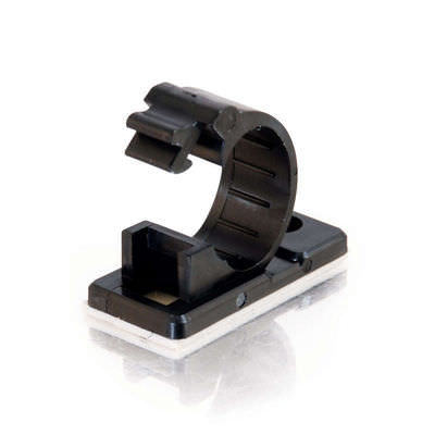 Legrand C2G 43052 | 0.5in Self-Adhesive Cable Clamp Multipack (50 pack) (TAA Compliant)