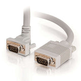 Legrand C2G 52001 | 3ft Premium Shielded HD15 SXGA M/M Monitor Cable with 90° Upward-Angled Male Connector