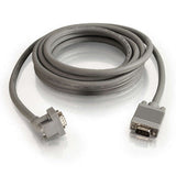 Legrand C2G 52018 | 15ft Premium Shielded HD15 SXGA M/M Monitor Cable with 90° Downward-Angled Male Connector