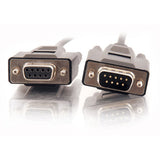 Legrand C2G 52033 | 25ft DB9 M/F Serial RS232 Extension Cable - Black