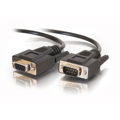 Legrand C2G 52033 | 25ft DB9 M/F Serial RS232 Extension Cable - Black