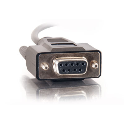 Legrand C2G 52036 | 10ft DB9 F/F Serial RS232 Cable - Black