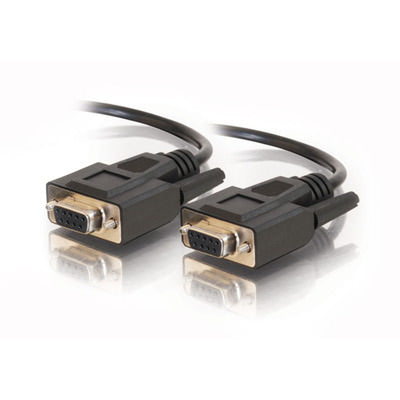 Legrand C2G 52036 | 10ft DB9 F/F Serial RS232 Cable - Black