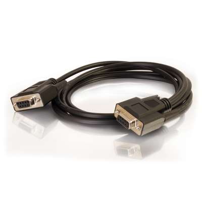 Legrand C2G 52040 | 15ft DB9 F/F Serial RS232 Null Modem Cable - Black