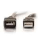 Legrand C2G 52106 | 1m USB 2.0 A Male to A Female Extension Cable - Black (3.3ft)
