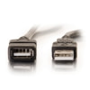Legrand C2G 52107 | 2m USB 2.0 A Male to A Female Extension Cable - Black (6.6ft)