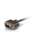 Legrand C2G 52152 | 25ft Serial RS232 DB9 Cable with Low Profile Connectors F/F - In-Wall CMG-Rated