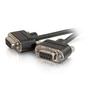 Legrand C2G 52147 | 3ft Serial RS232 DB9 Cable with Low Profile Connectors F/F - In-Wall CMG-Rated