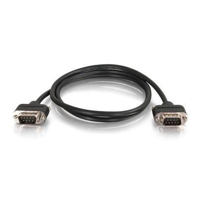 Legrand C2G 52170 | 25ft Serial RS232 DB9 Null Modem Cable with Low Profile Connectors M/M - In-Wall CMG-Rated