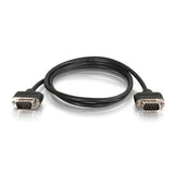 Legrand C2G 52169 | 15ft Serial RS232 DB9 Null Modem Cable with Low Profile Connectors M/M - In-Wall CMG-Rated