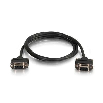 Legrand C2G 52178 | 15ft Serial RS232 DB9 Null Modem Cable with Low Profile Connectors F/F - In-Wall CMG-Rated