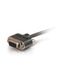 Legrand C2G 52186 | 12ft Serial RS232 DB9 Null Modem Cable with Low Profile Connectors M/F - In-Wall CMG-Rated