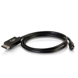 Legrand C2G 54300 | 3ft Mini Display Port to Display Port Adapter Cable 4K 30Hz - Black